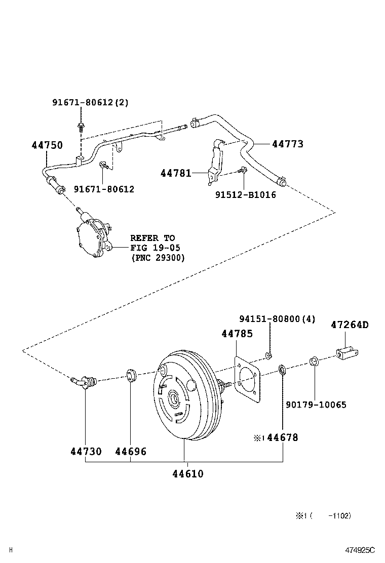47264-30060 CLEVIS, BRAKE MASTER CYLINDER PUSH ROD product image