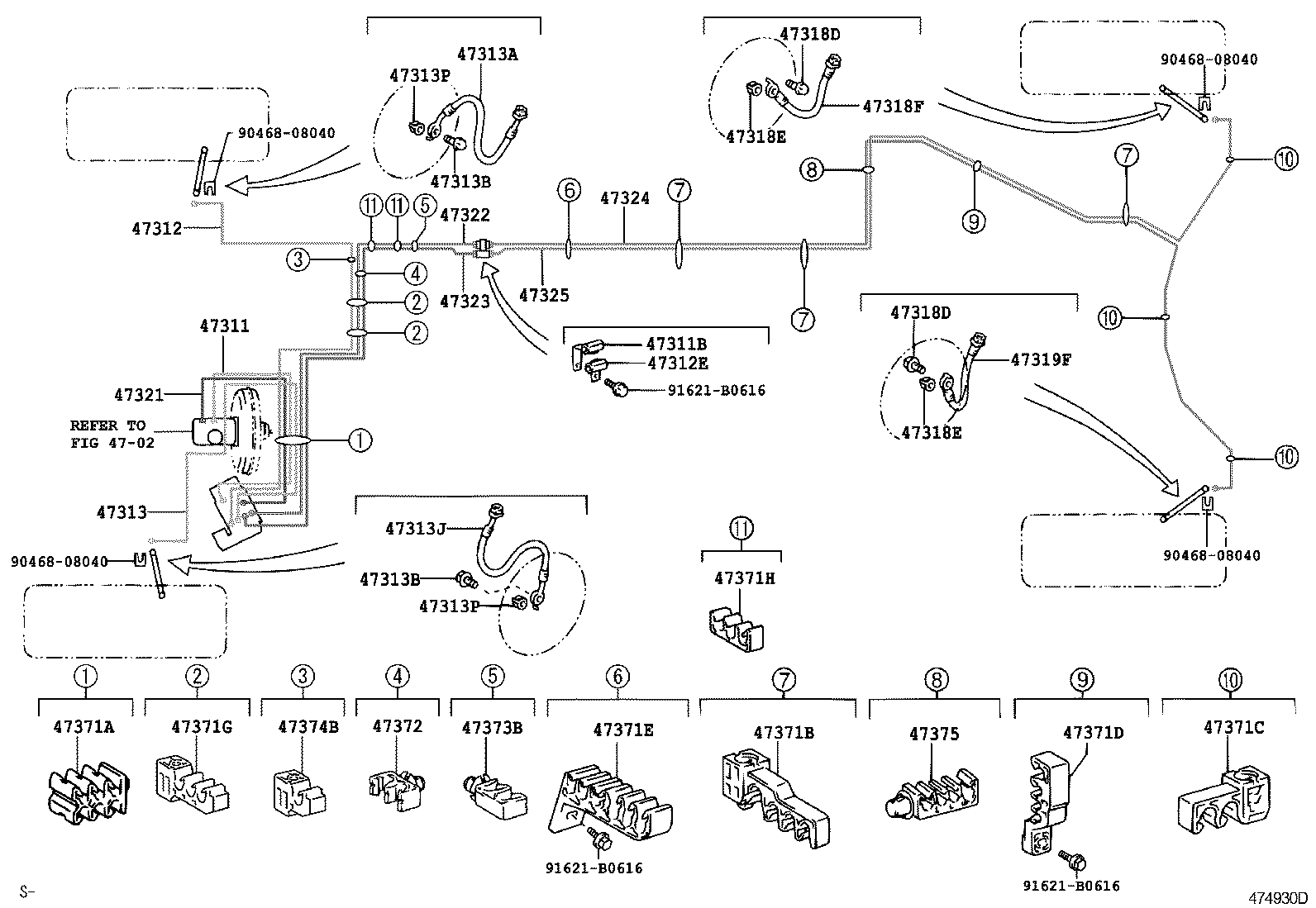 44050-53490 ACTUATOR ASSY, BRAKE product image