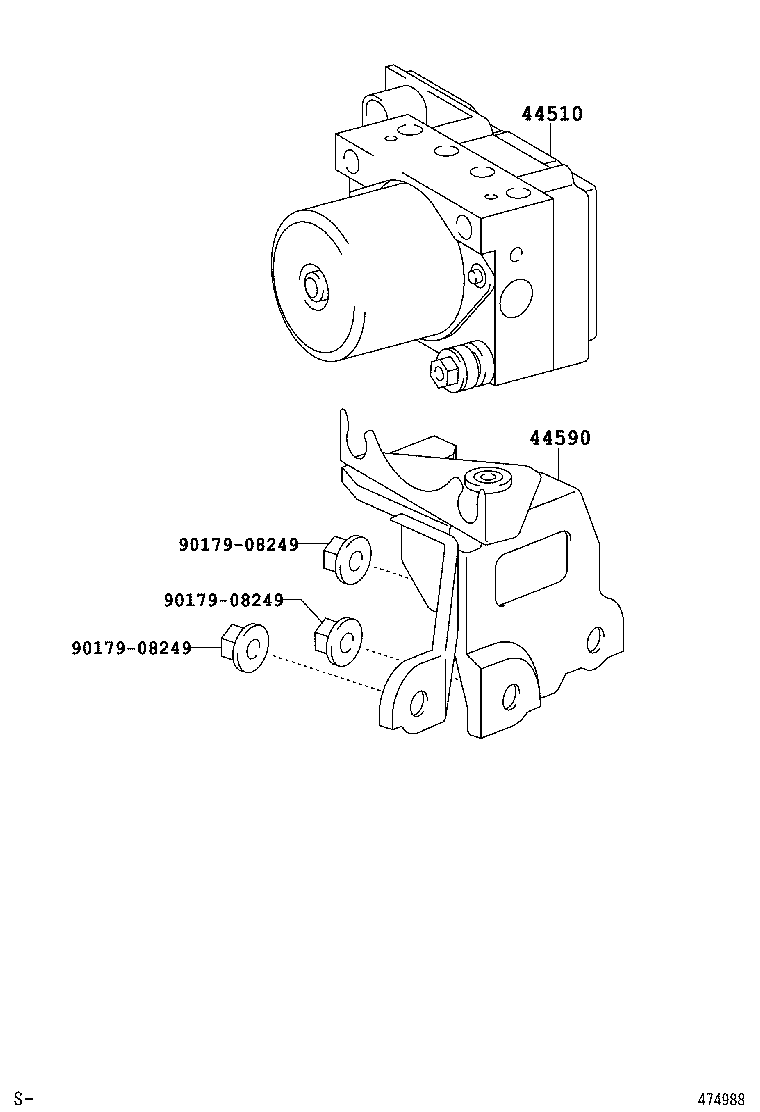 44050-28340 ACTUATOR ASSY, BRAKE product image