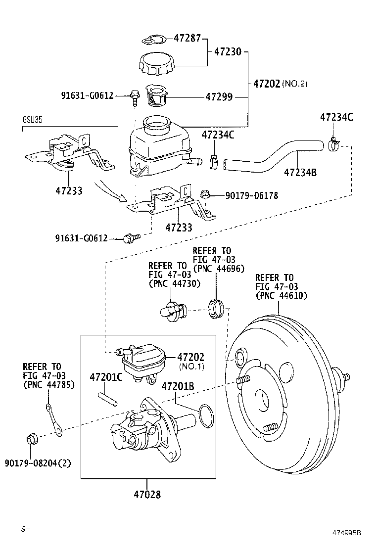 47220-48020 RESERVOIR SUB-ASSY, BRAKE MASTER CYLINDER product image