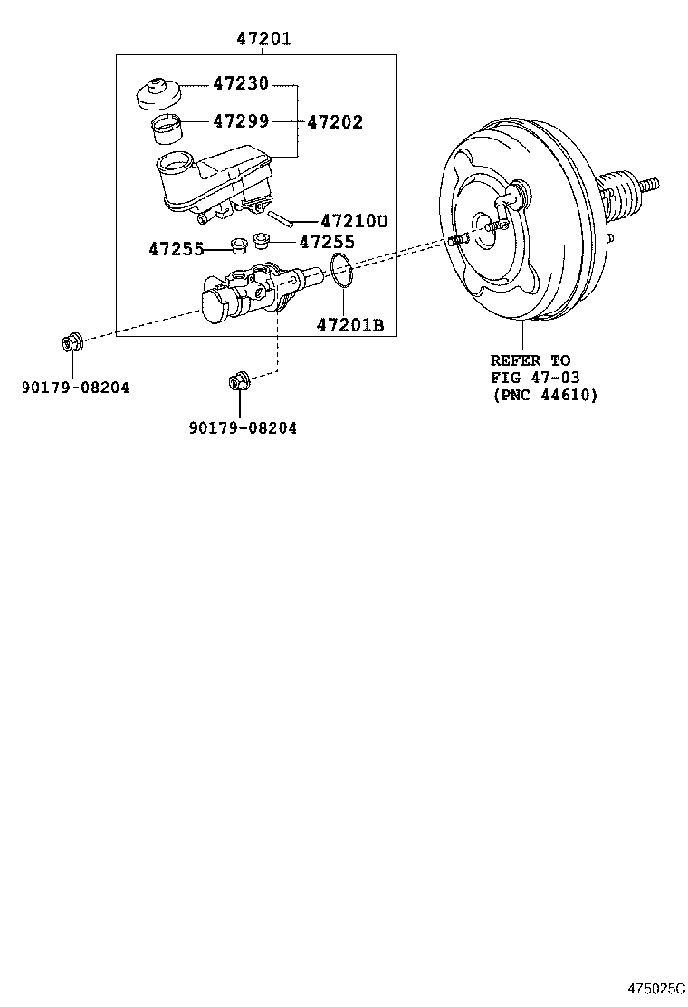 47220-33071 RESERVOIR SUB-ASSY, BRAKE MASTER CYLINDER product image