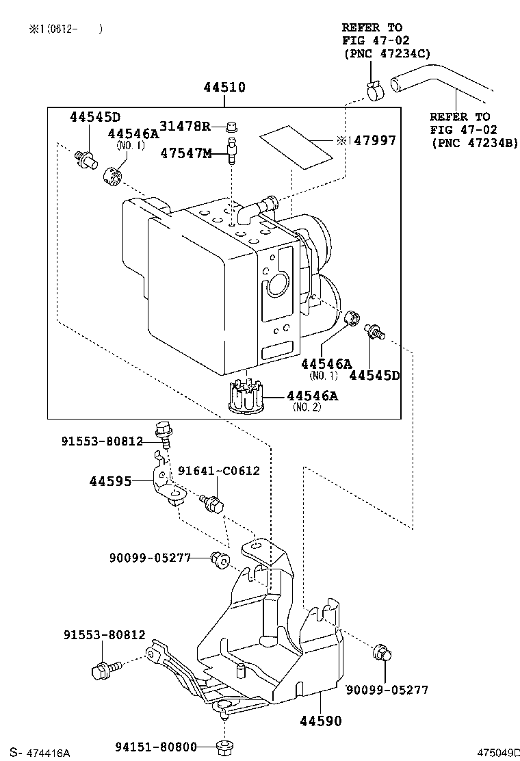47313-30600 TUBE, FRONT BRAKE, NO.3 product image