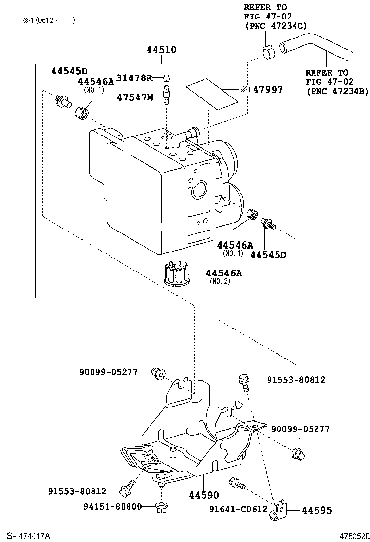 47313-30600 TUBE, FRONT BRAKE, NO.3 product image