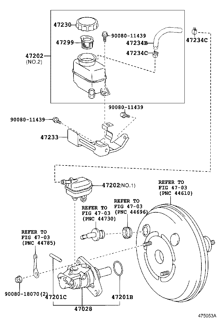 47220-0E010 RESERVOIR SUB-ASSY, BRAKE MASTER CYLINDER product image