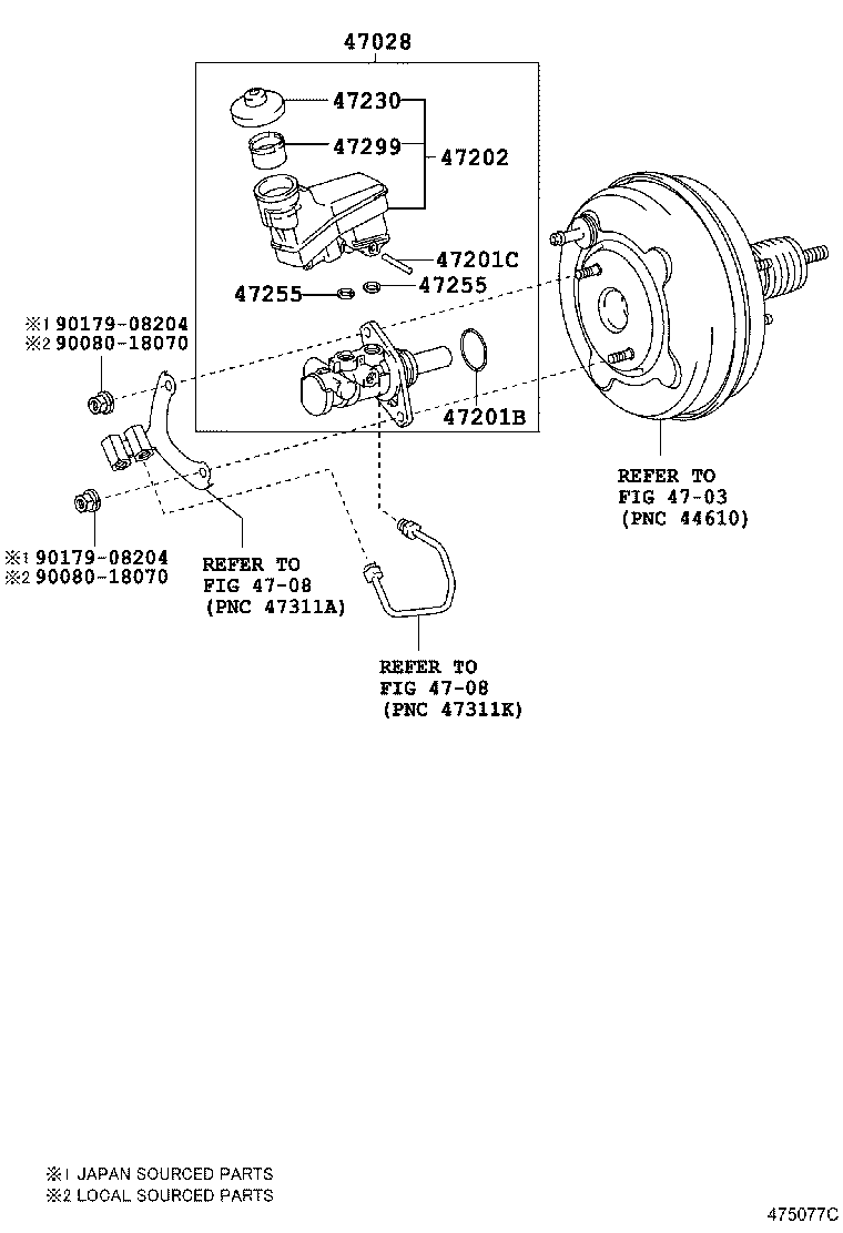 47220-06100 RESERVOIR SUB-ASSY, BRAKE MASTER CYLINDER product image