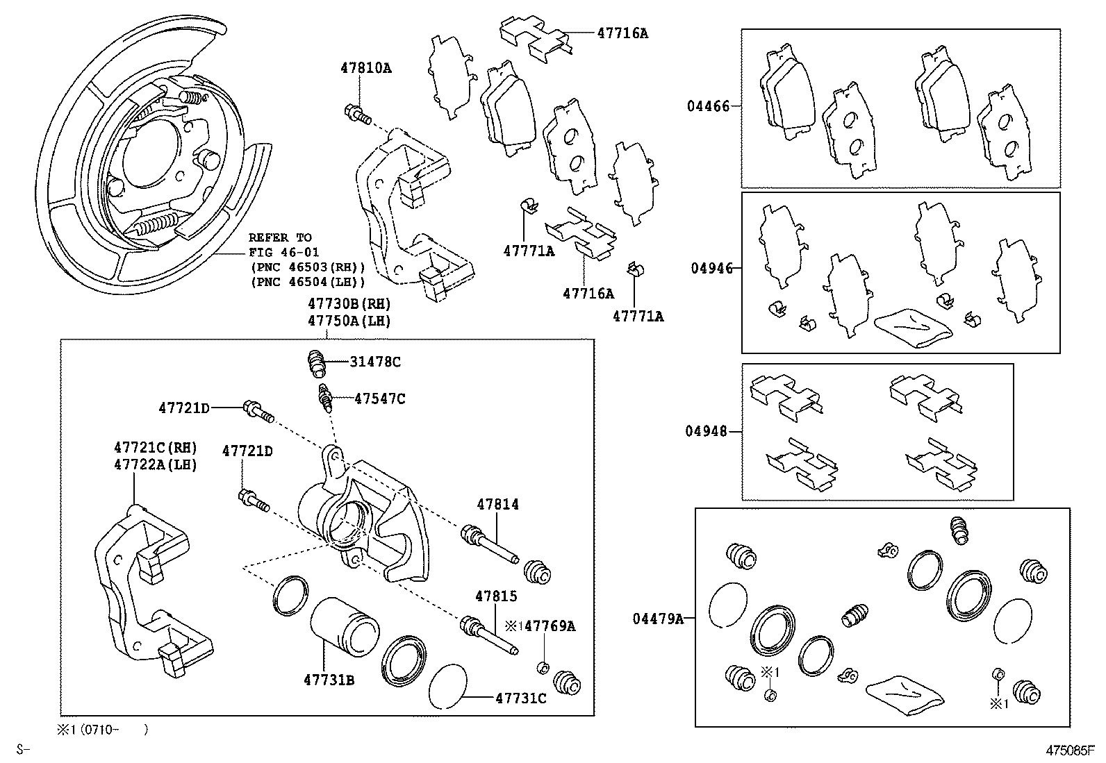 04479-33290 CYLINDER KIT, DISC BRAKE, REAR product image