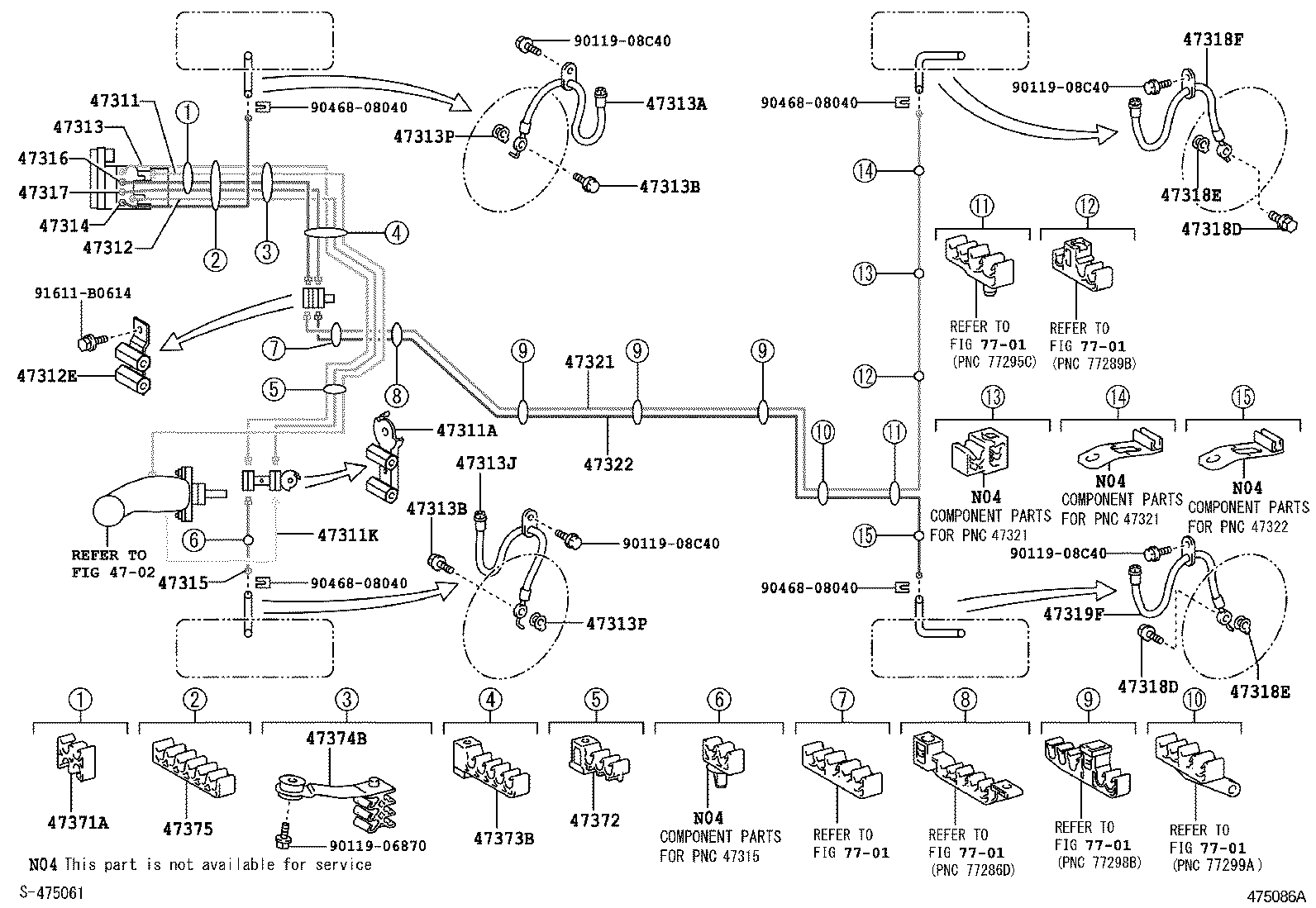 44050-33340 ACTUATOR ASSY, BRAKE product image