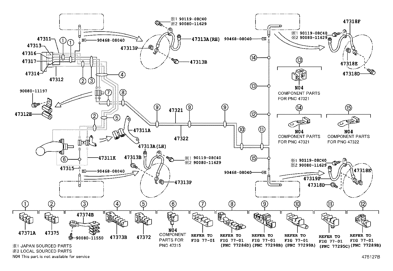 44590-06040 BRACKET ASSY, BRAKE ACTUATOR product image