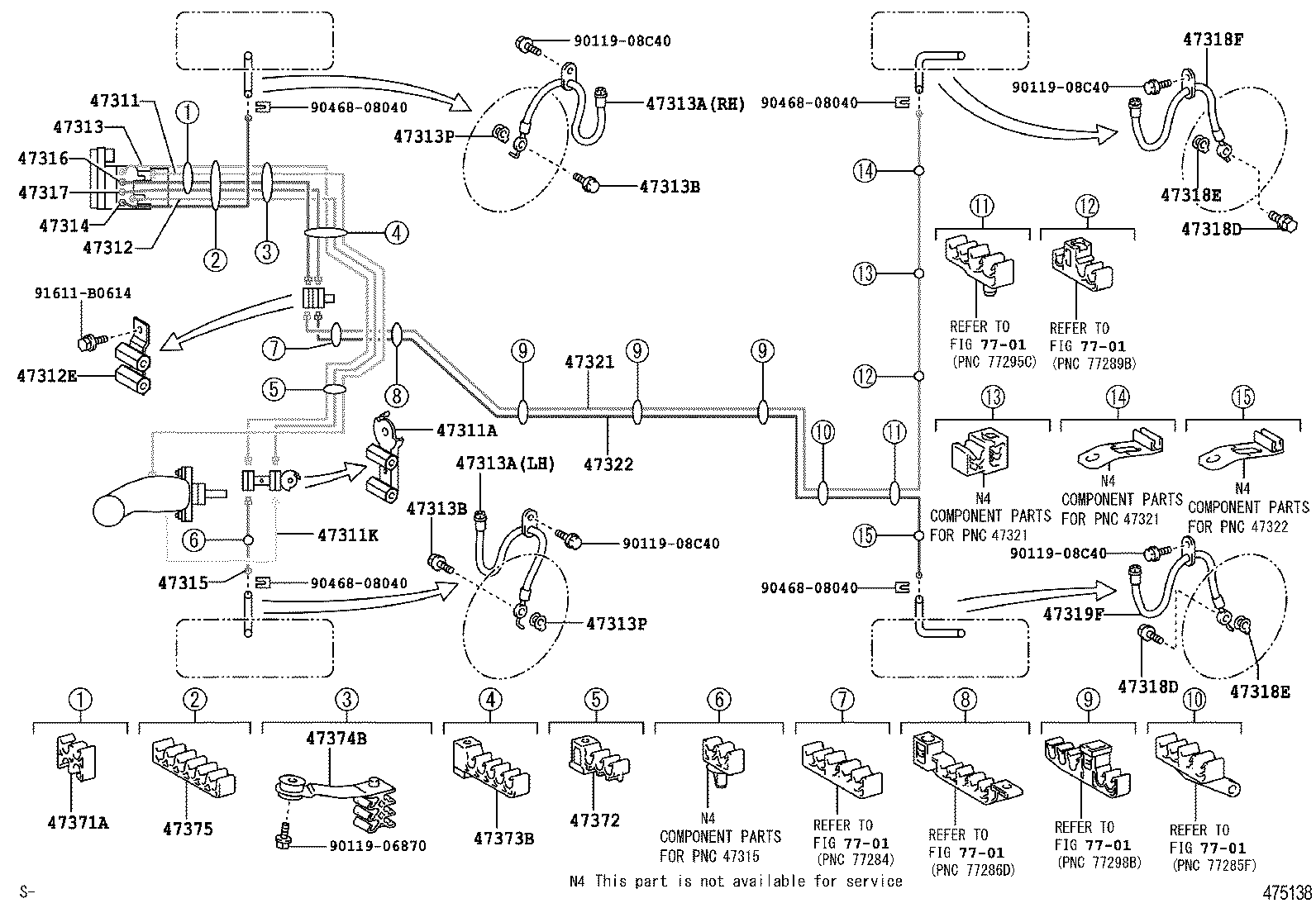 44590-06160 BRACKET ASSY, BRAKE ACTUATOR product image