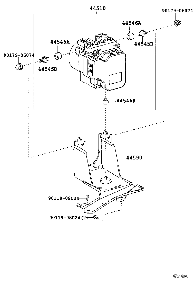 44050-52D20 ACTUATOR ASSY, BRAKE product image