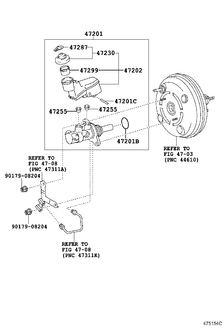 47220-33100 RESERVOIR SUB-ASSY, BRAKE MASTER CYLINDER product image