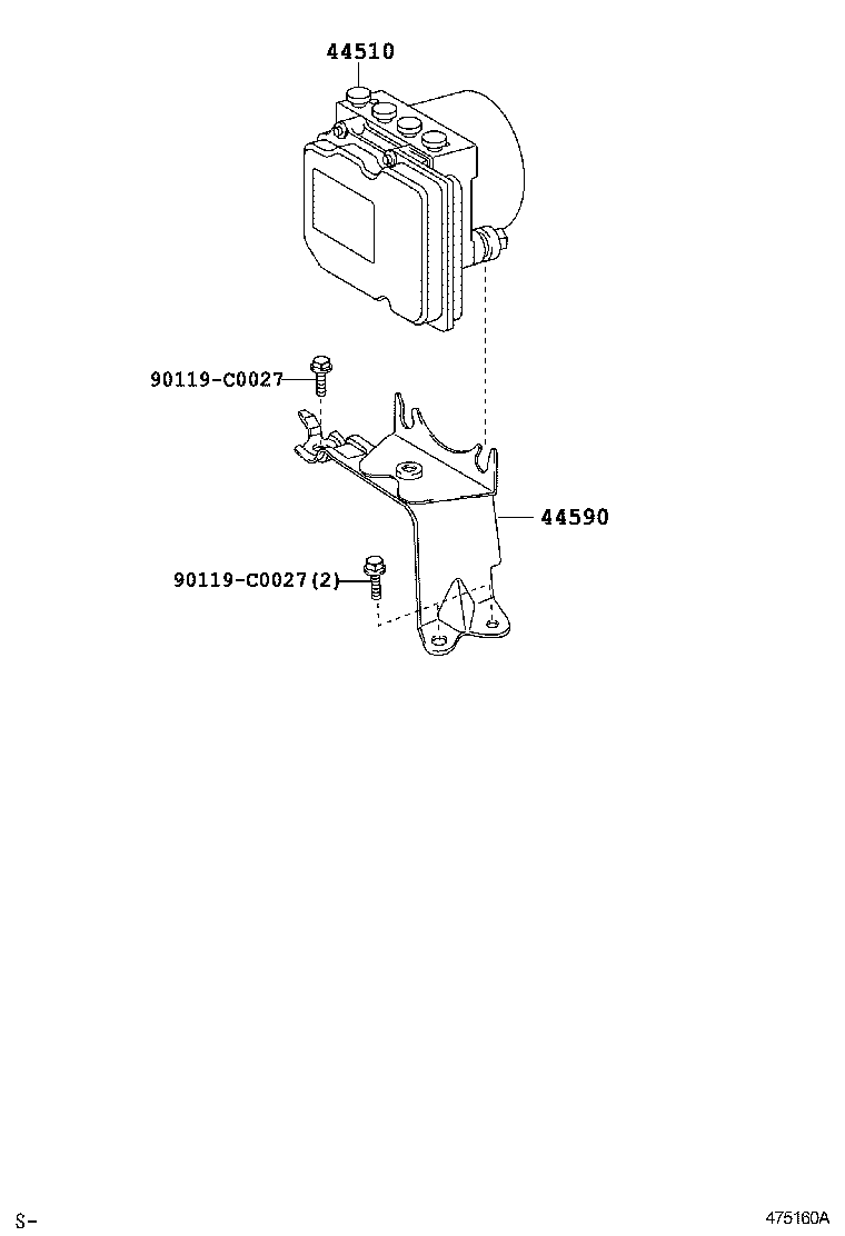 44050-06140 ACTUATOR ASSY, BRAKE product image
