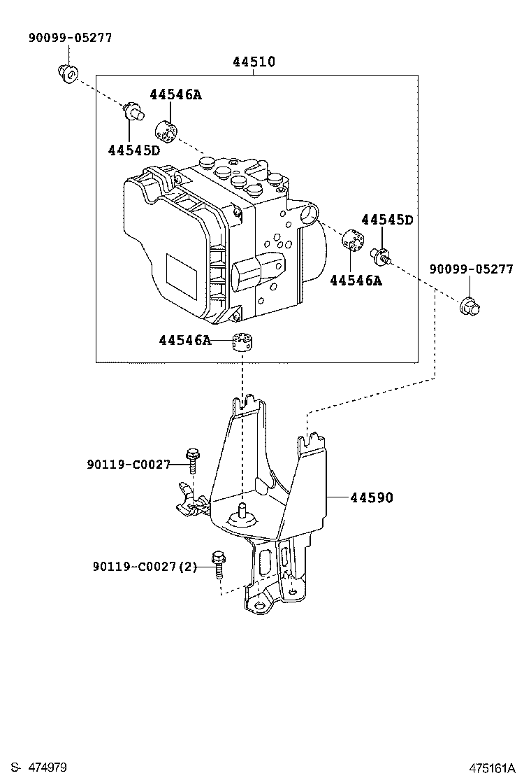 44050-06140 ACTUATOR ASSY, BRAKE product image