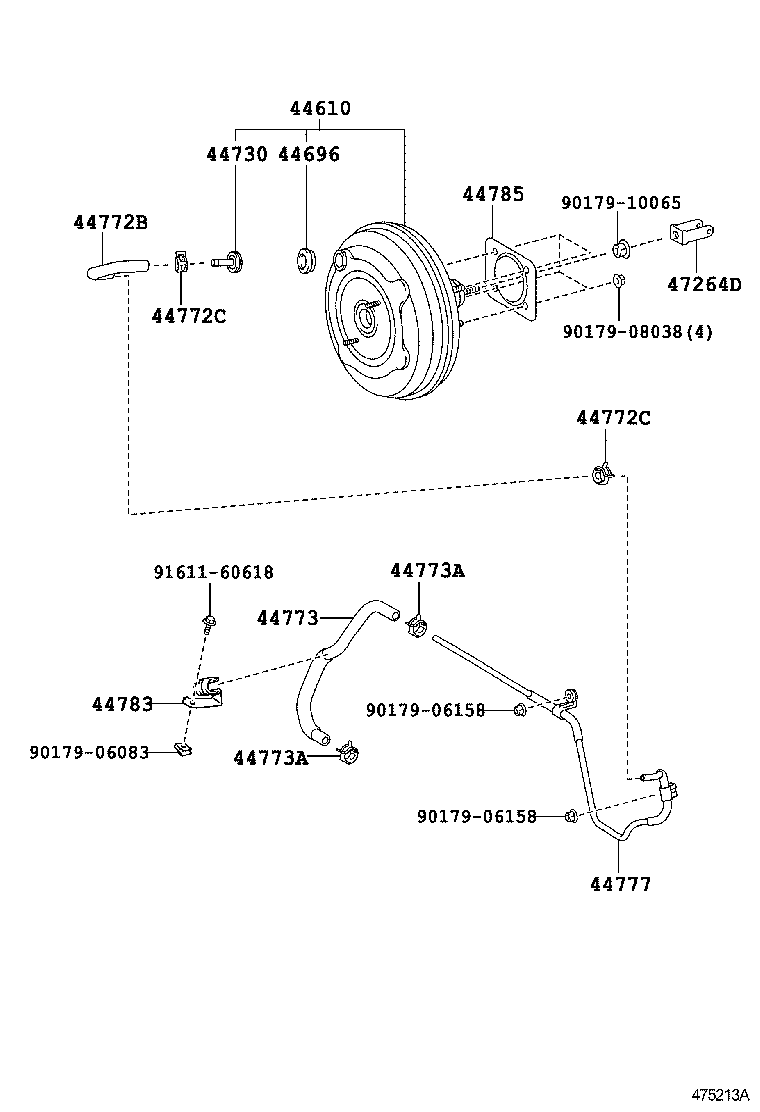 44610-06341 BOOSTER ASSY, BRAKE product image