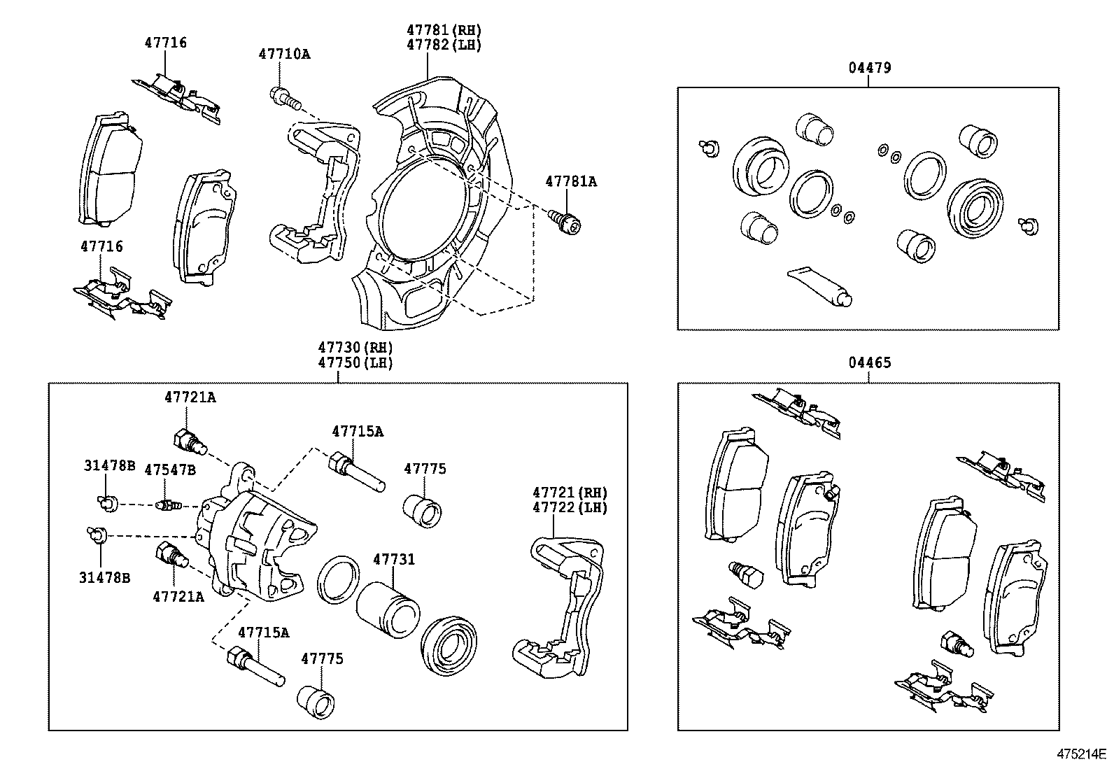 04465-06090 PAD KIT, DISC BRAKE, FRONT product image