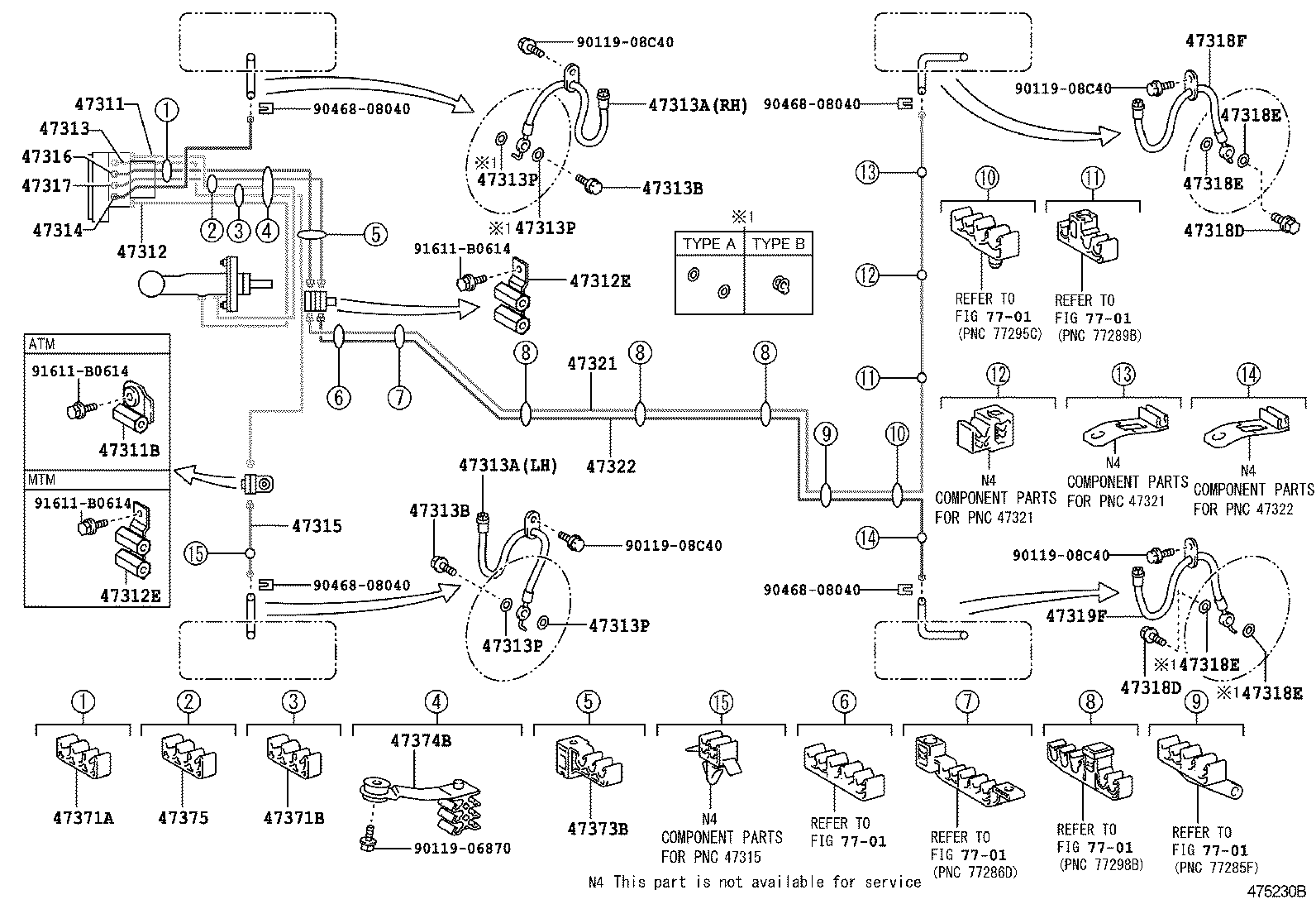 44050-06100 ACTUATOR ASSY, BRAKE product image
