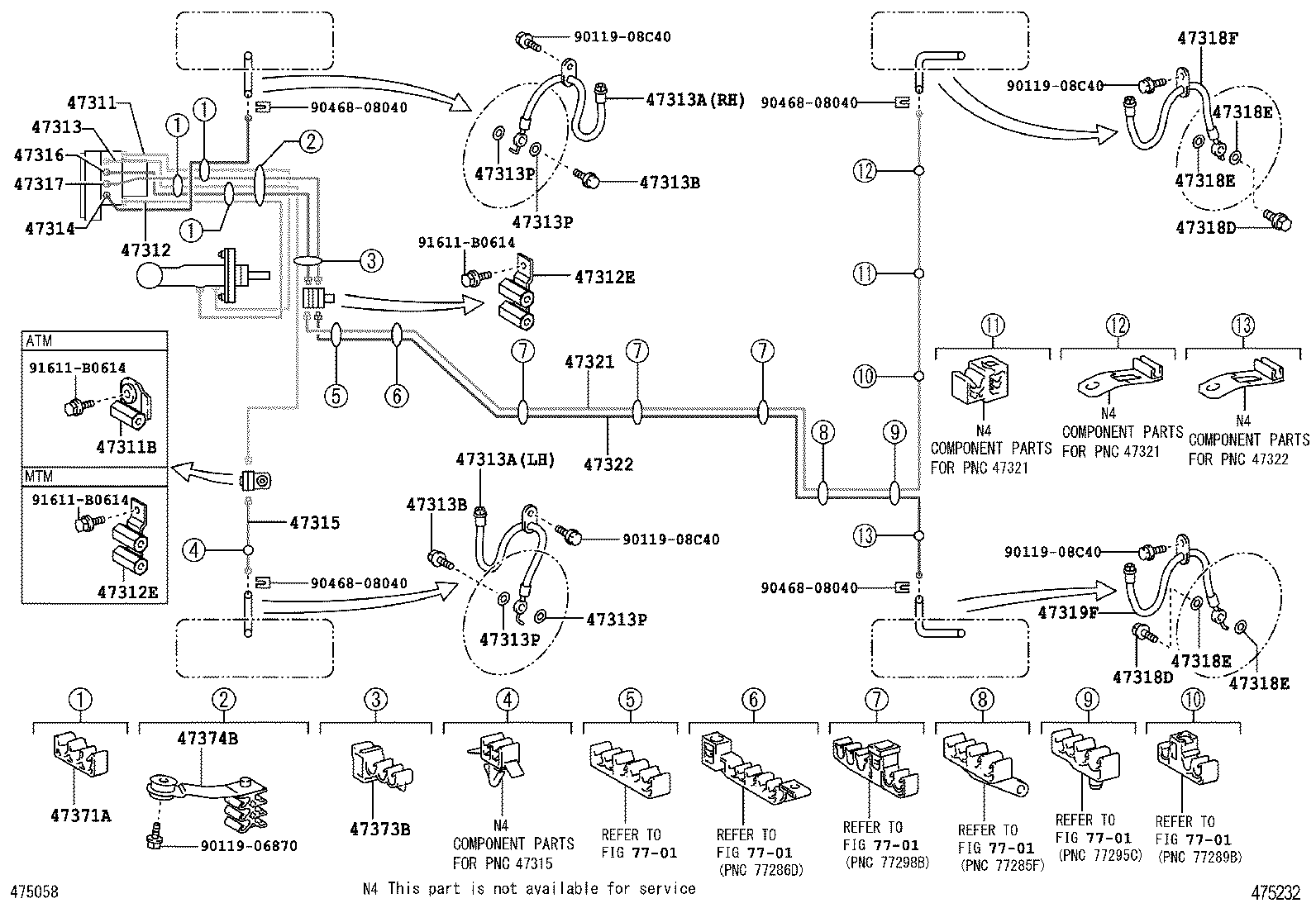 44050-06100 ACTUATOR ASSY, BRAKE product image