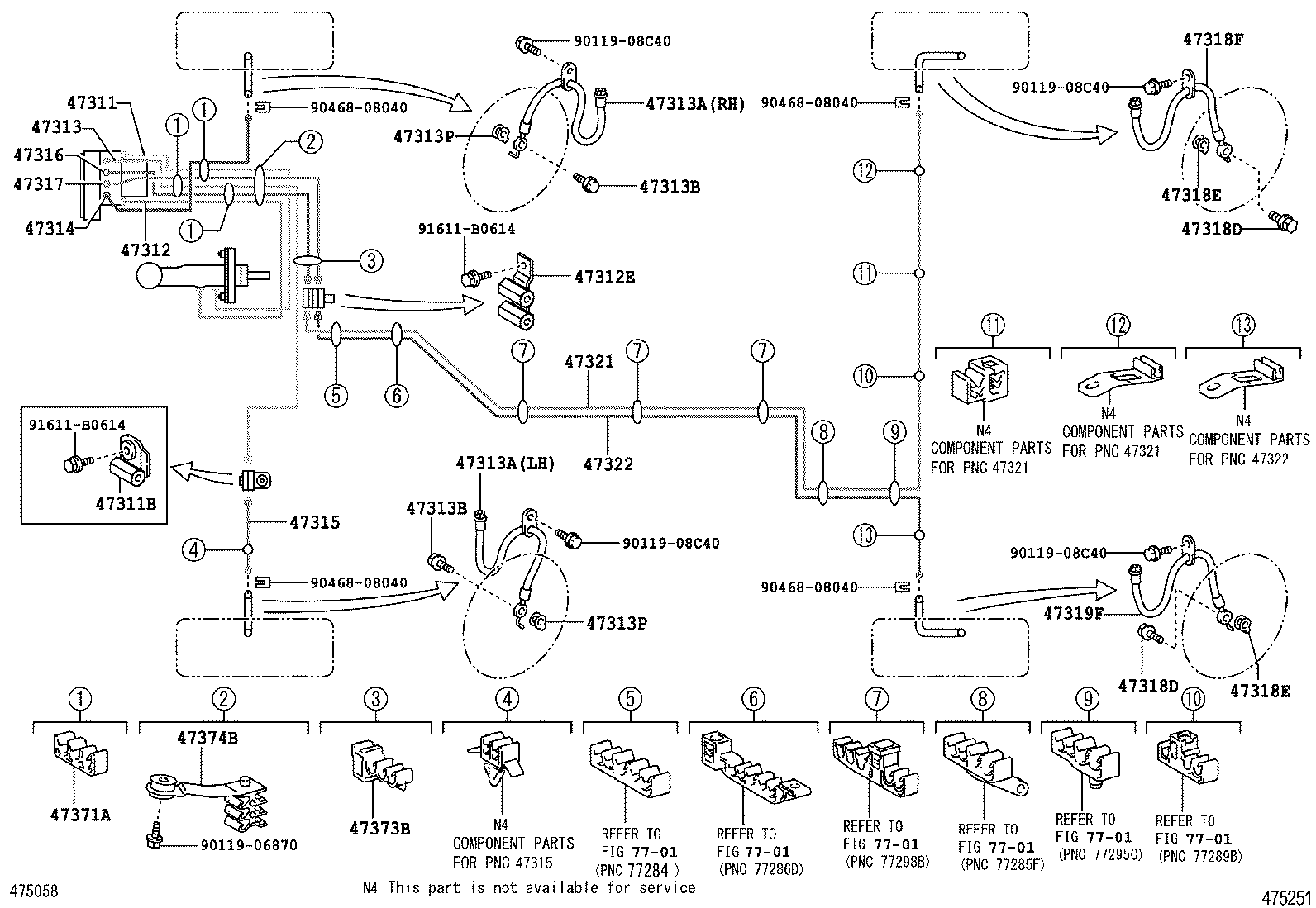 44590-06160 BRACKET ASSY, BRAKE ACTUATOR product image