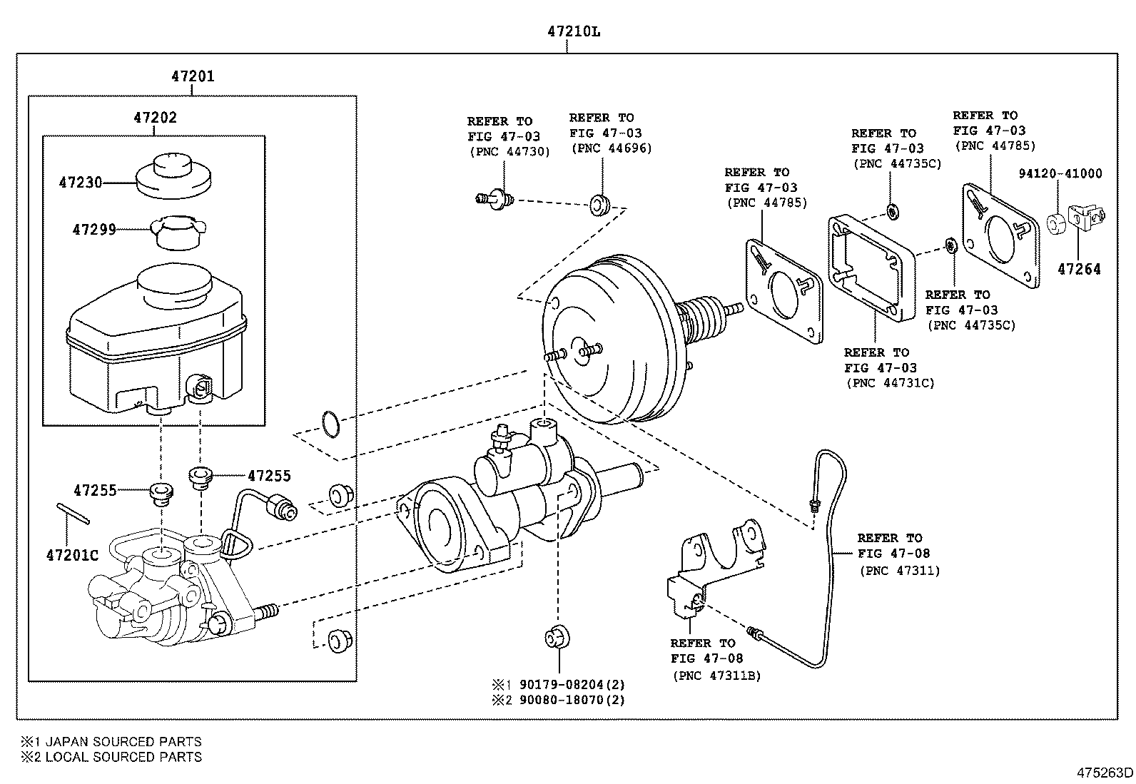 47220-0C030 RESERVOIR SUB-ASSY, BRAKE MASTER CYLINDER product image