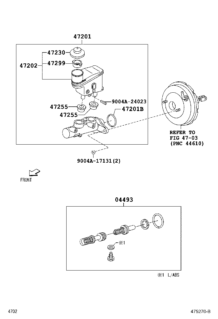 47220-BZ020 RESERVOIR SUB-ASSY, BRAKE MASTER CYLINDER product image