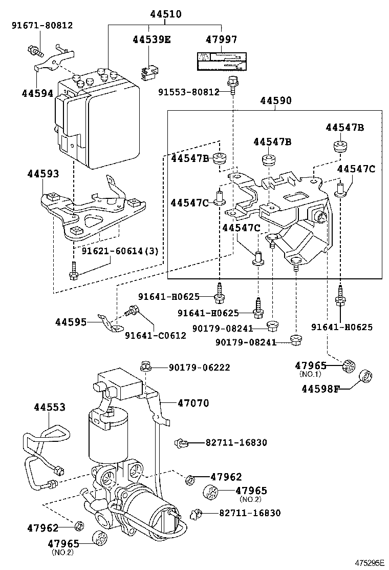 44050-50110 ACTUATOR ASSY, BRAKE product image
