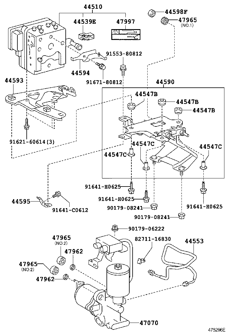 44050-50110 ACTUATOR ASSY, BRAKE product image