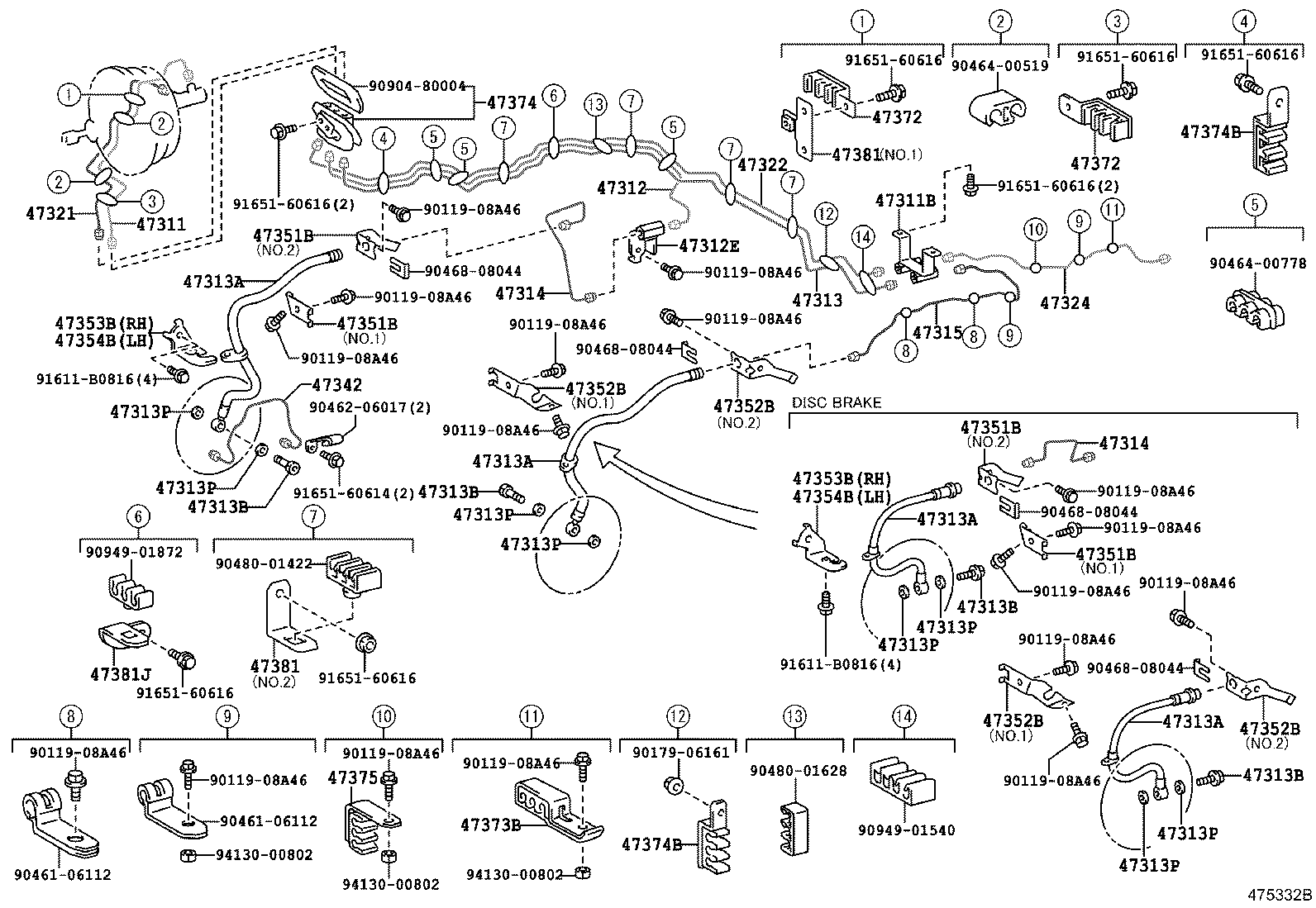 44510-36040 ACTUATOR ASSY, BRAKE product image