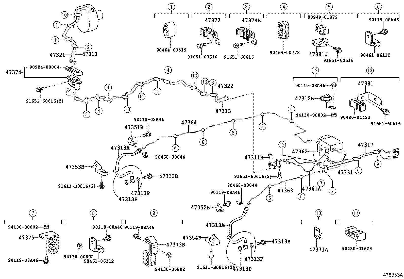 44510-36040 ACTUATOR ASSY, BRAKE product image