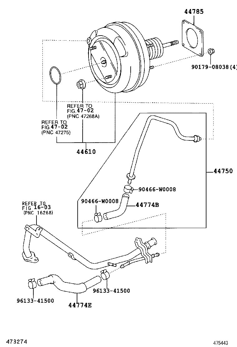 47264-63010 CLEVIS, BRAKE MASTER CYLINDER PUSH ROD product image