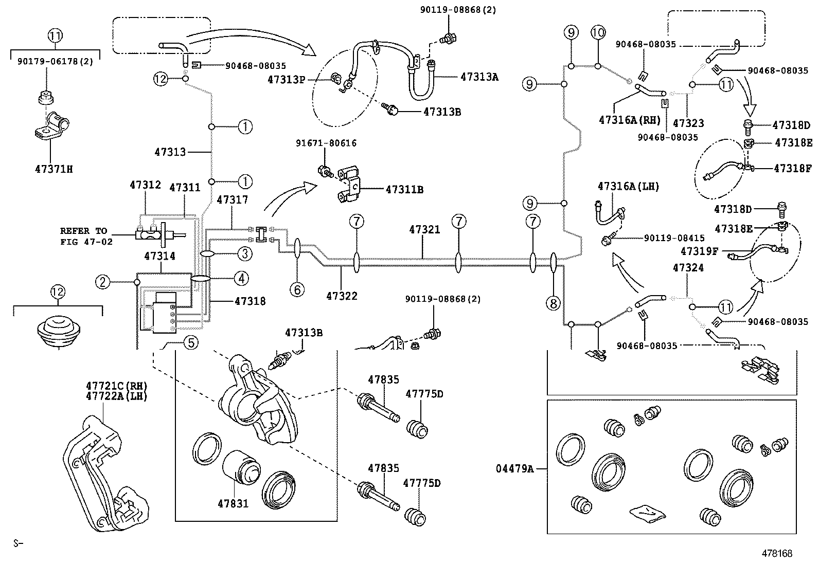 44050-12290 ACTUATOR ASSY, BRAKE product image