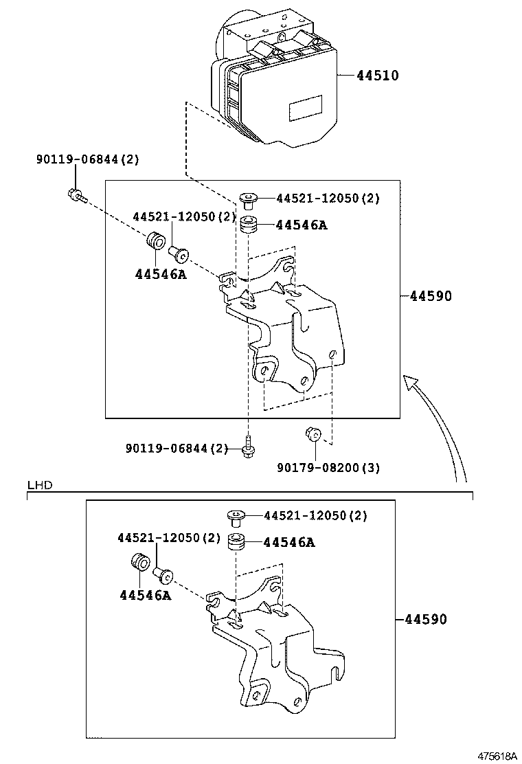 44050-12290 ACTUATOR ASSY, BRAKE product image