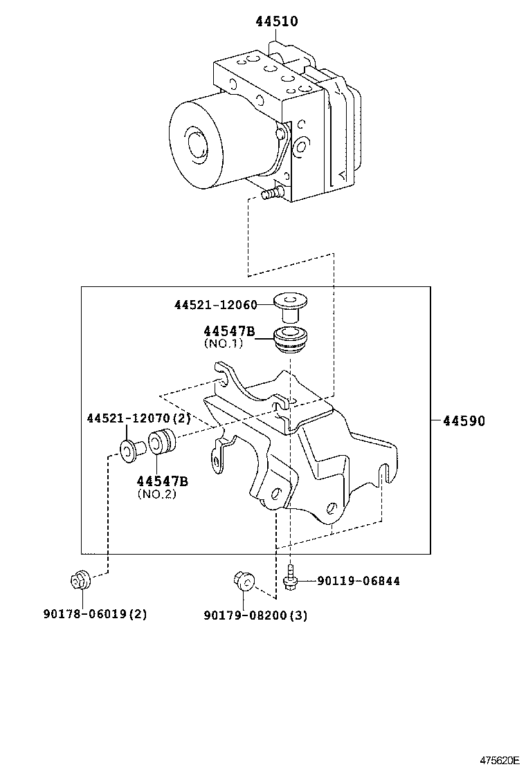 44050-12290 ACTUATOR ASSY, BRAKE product image