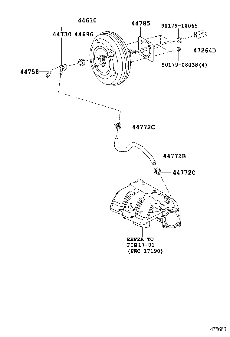 44610-06341 BOOSTER ASSY, BRAKE product image