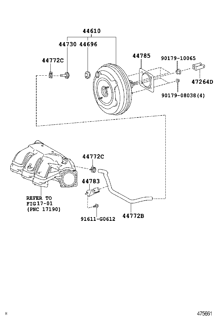44610-06341 BOOSTER ASSY, BRAKE product image