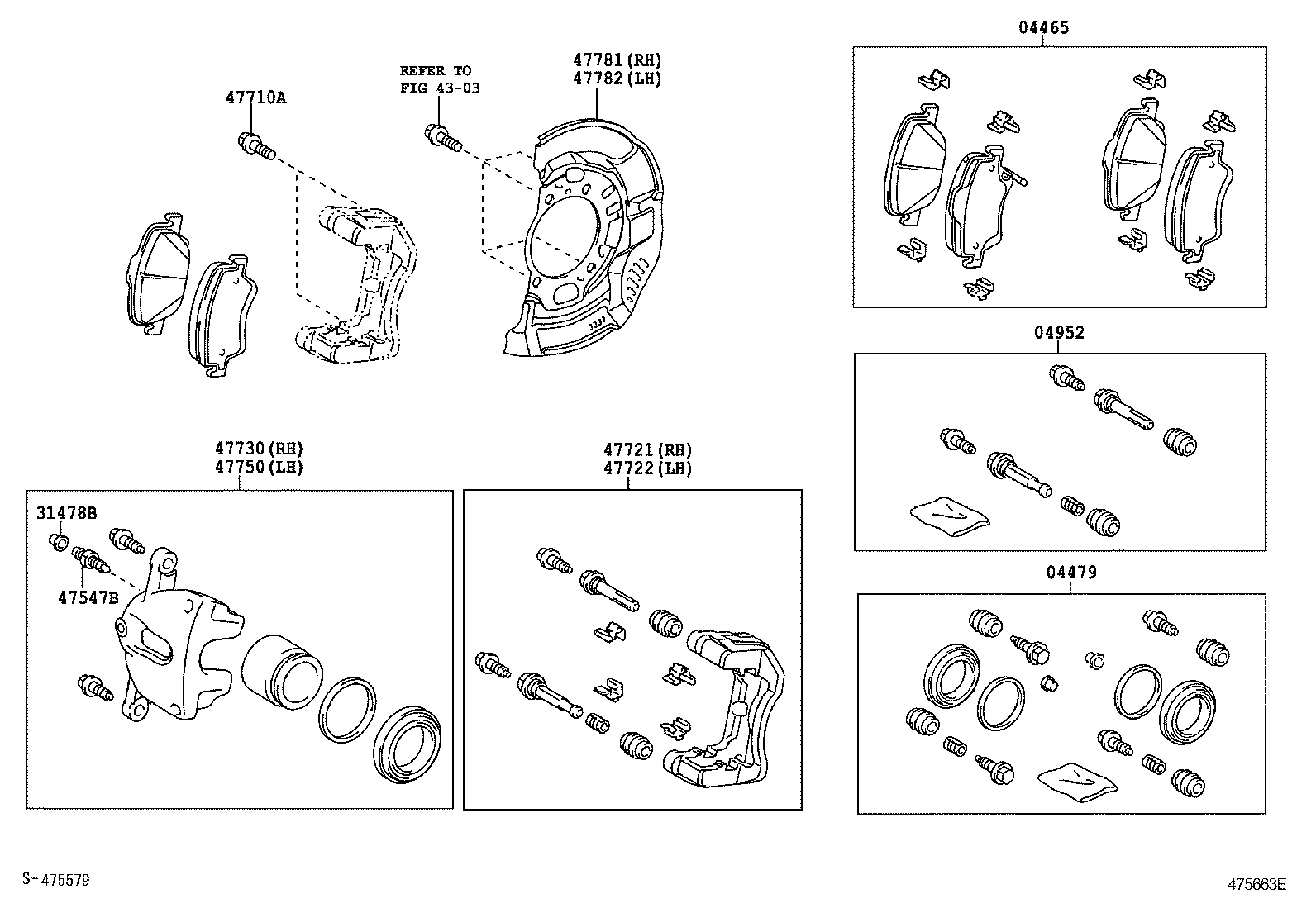 04465-02190 PAD KIT, DISC BRAKE, FRONT product image