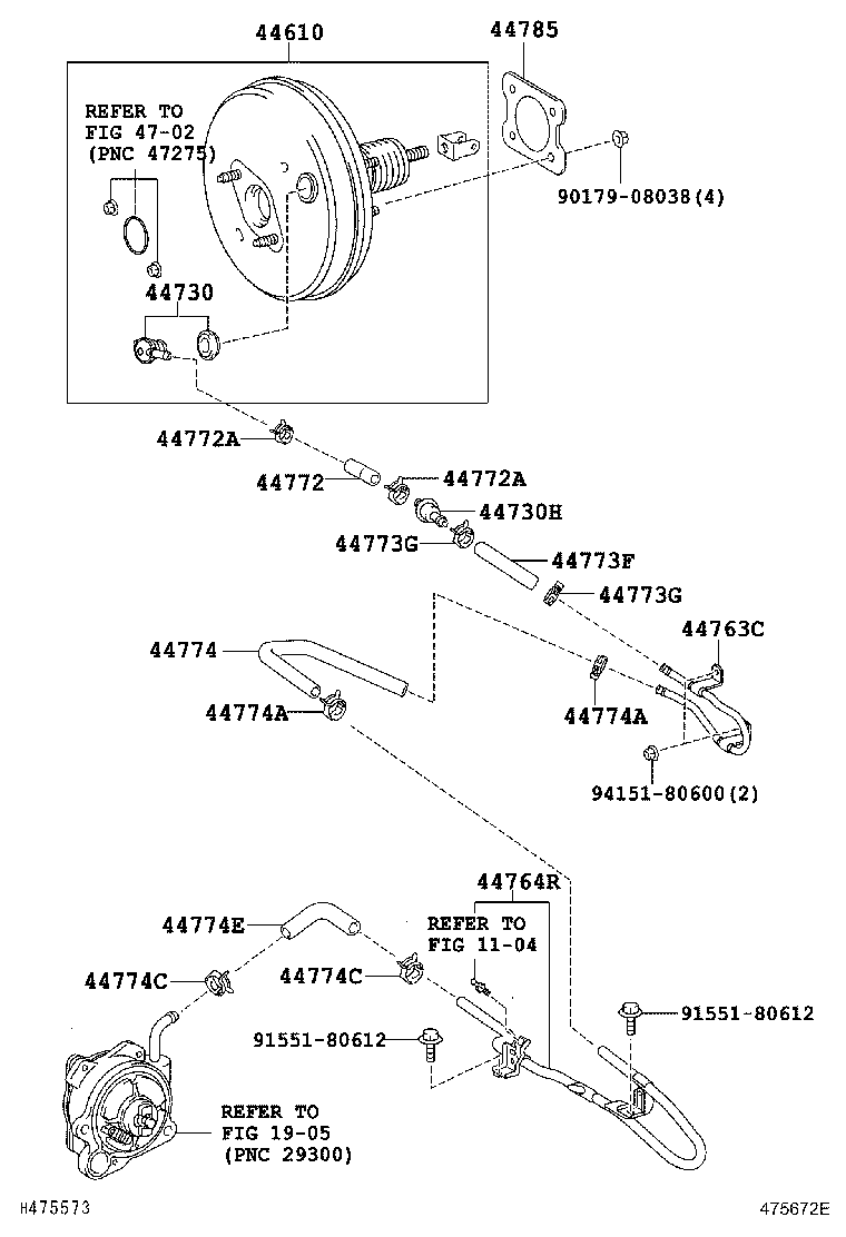 44610-19015 BOOSTER ASSY, BRAKE product image