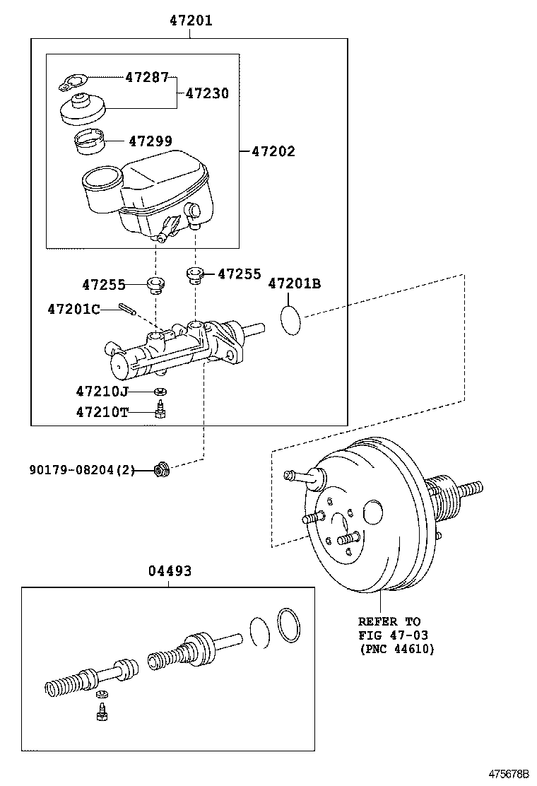 47220-0D100 RESERVOIR SUB-ASSY, BRAKE MASTER CYLINDER product image