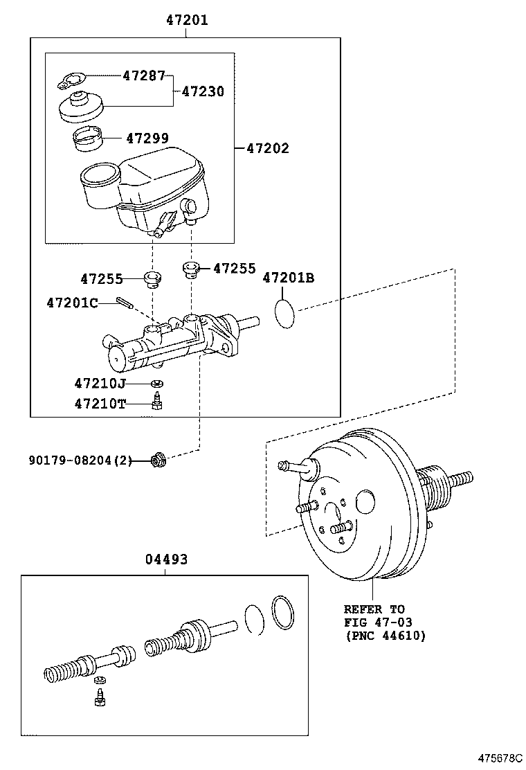 47220-52110 RESERVOIR SUB-ASSY, BRAKE MASTER CYLINDER product image