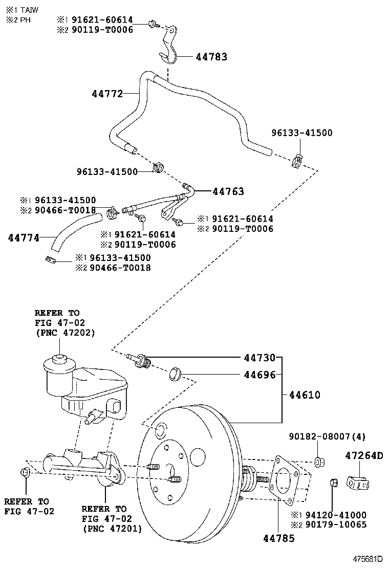 47264-0D030 CLEVIS, BRAKE MASTER CYLINDER PUSH ROD product image