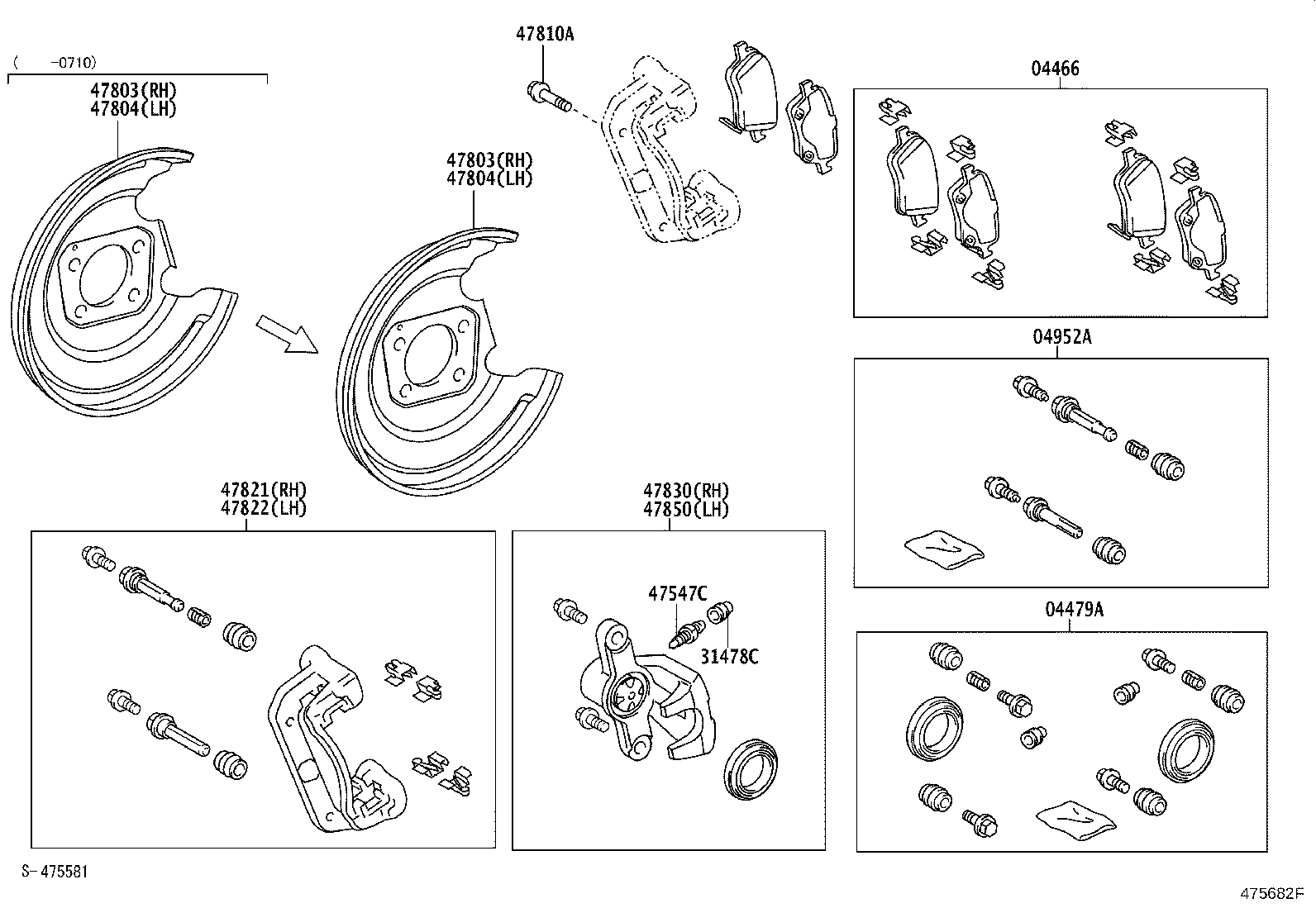 04479-12230 CYLINDER KIT, DISC BRAKE, REAR product image