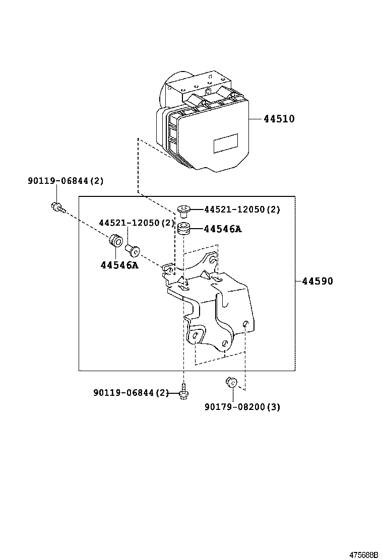 44050-12230 ACTUATOR ASSY, BRAKE product image