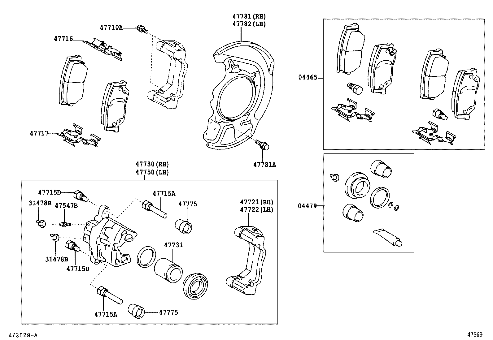 04465-06060 PAD KIT, DISC BRAKE, FRONT product image