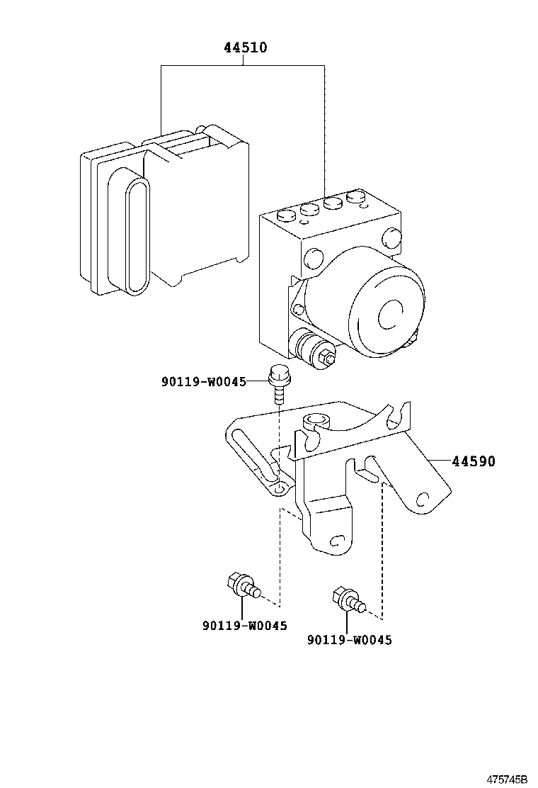 44050-0H010 ACTUATOR ASSY, BRAKE product image
