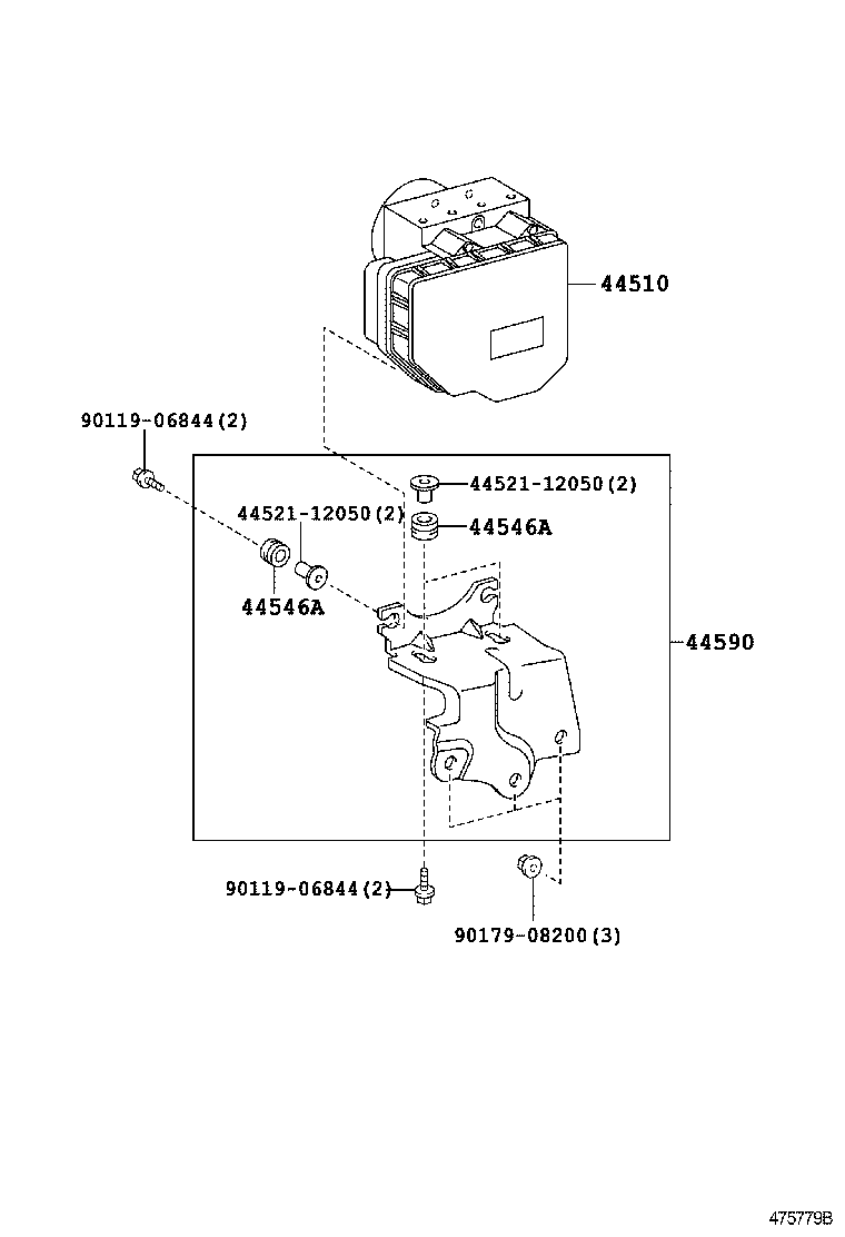 44050-72070 ACTUATOR ASSY, BRAKE product image