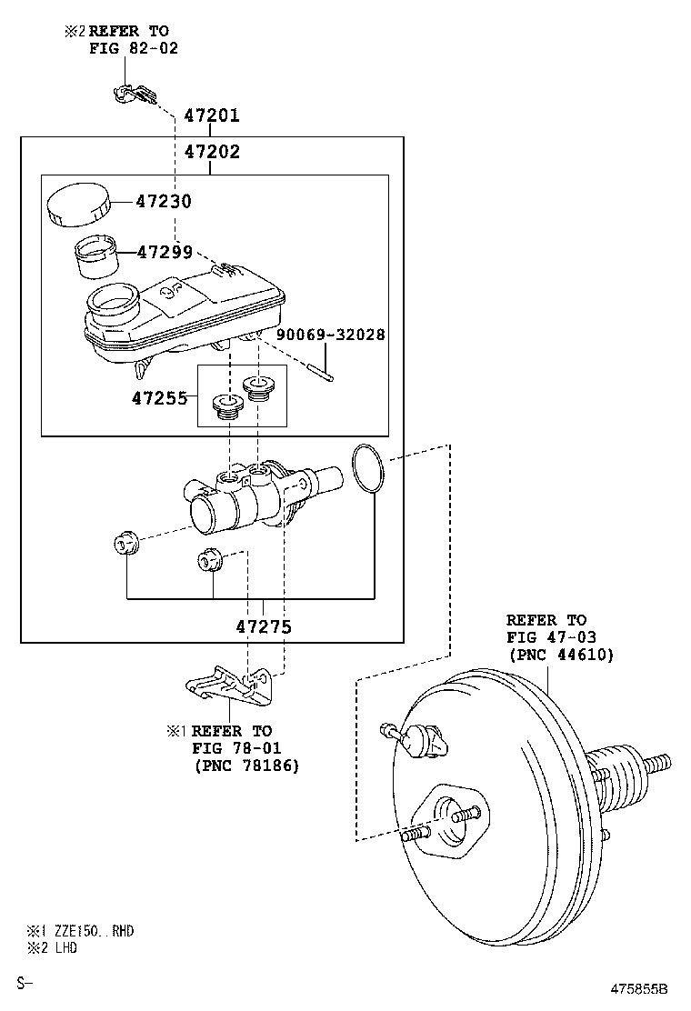 44590-47050 BRACKET, BRAKE ACTUATOR, NO.1 product image