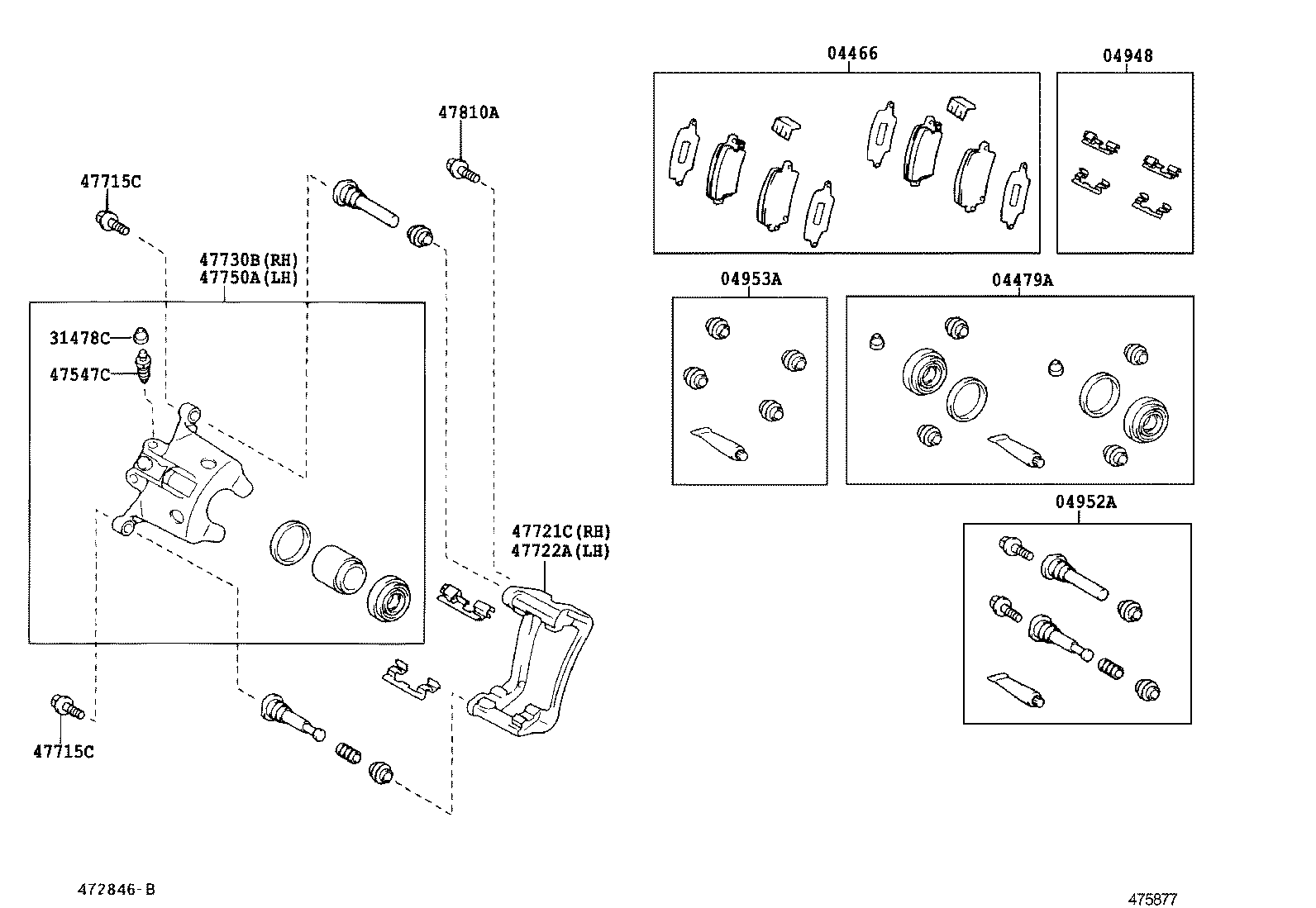 47715-02090 PIN, CYLINDER SLIDE(FOR REAR DISC BRAKE) product image