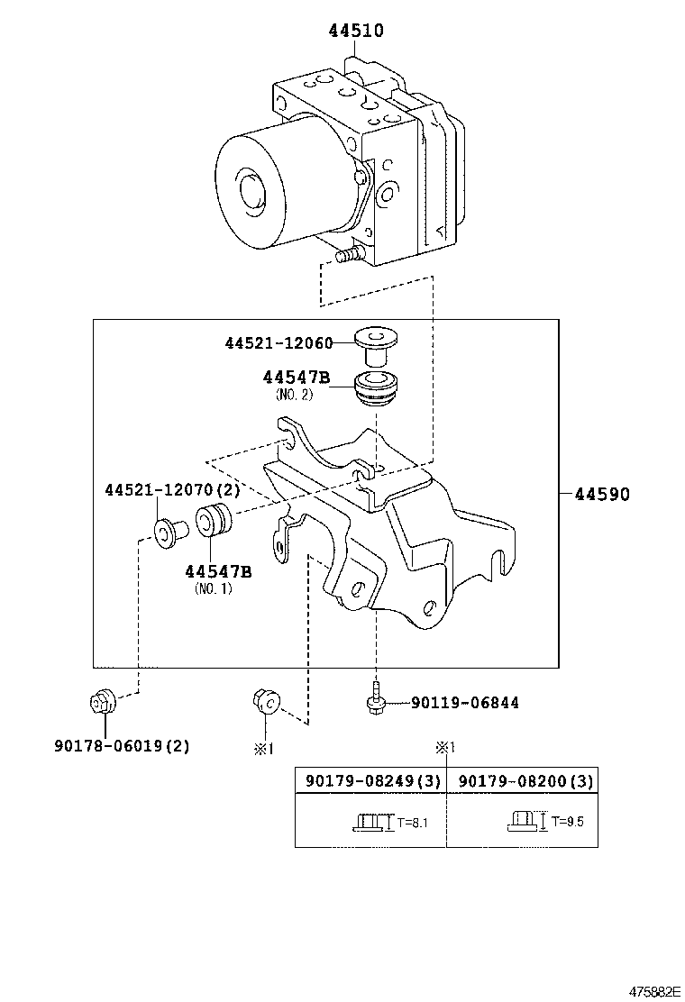 44050-02410 ACTUATOR ASSY, BRAKE product image