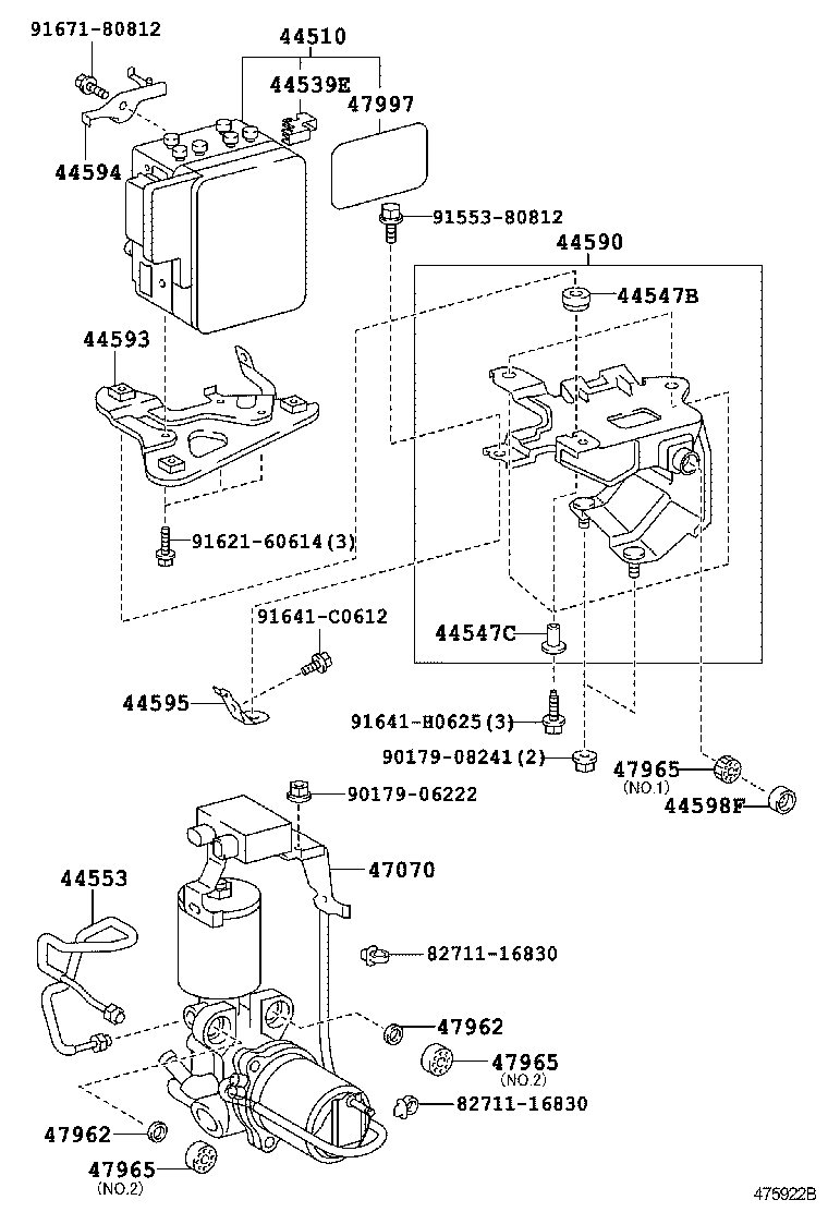 47313-50220 TUBE, FRONT BRAKE, NO.3 product image
