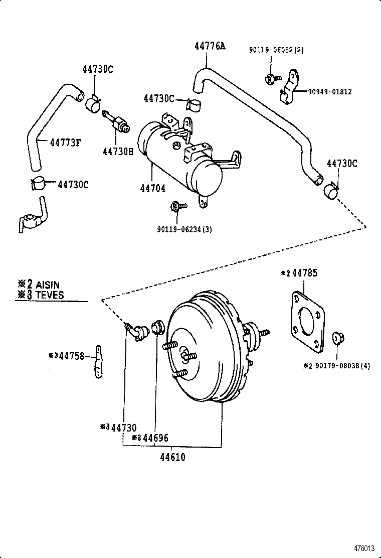 44610-2D340 BOOSTER ASSY, BRAKE product image