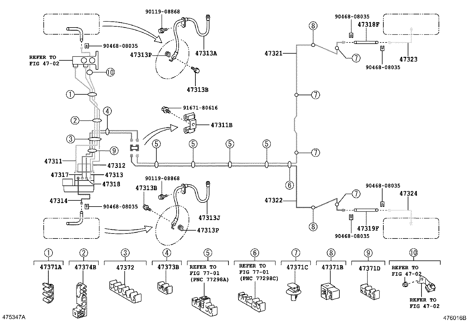 44590-12160 BRACKET ASSY, BRAKE ACTUATOR product image